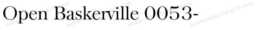 Open Baskerville 0053字体转换